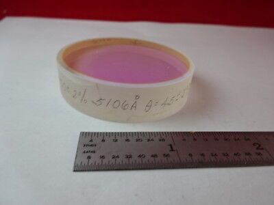 OPTICAL COATED FILTER MIRROR FLAT OPTICS AS IS #89-78