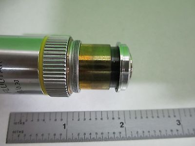 FOR PARTS MICROSCOPE OBJECTIVE LEITZ NPL FLUOR 10X GERMAN OPTICS AS IS BIN#T1-35