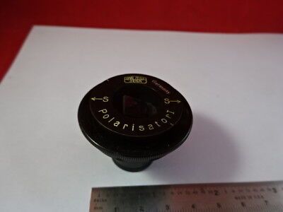 FOR PARTS CARL ZEISS GERMANY POLARIZER POLARYSATOR OPTICS AS PICTURED &94-A-02