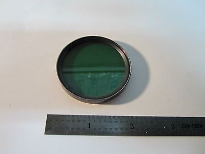 MICROSCOPE PART FILTER TIFFEN GREEN  OPTICS BIN#24-50-4