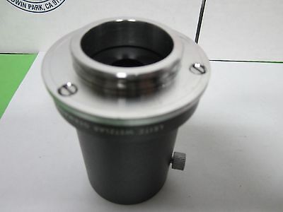 LEITZ GERMANY CAMERA PORT ADAPTER FOR MICROSCOPE OPTICS AS IS BIN#58-33