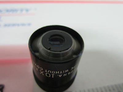 MICROSCOPE OBJECTIVE BAUSCH LOMB EPI 10X OPTICS #12-03 BIN#12