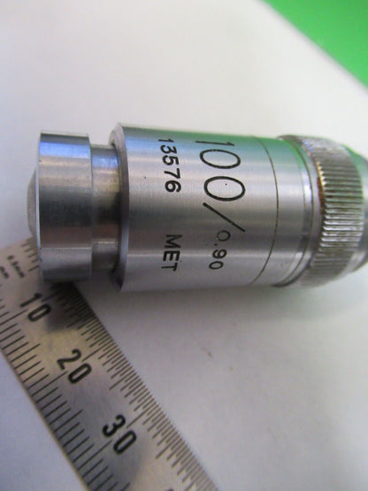 MICROSCOPE VICKERS OBJECTIVE 100X METALLOGRAPH UK OPTICS AS PICTURED #S2-C-92