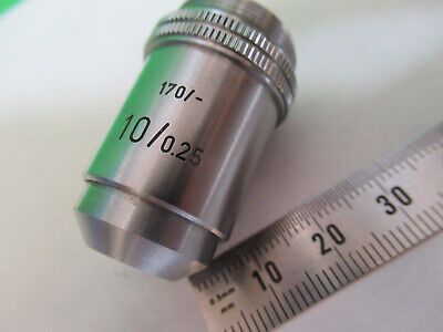 LEITZ WETZLAR OBJECTIVE 10X /170 OPTICS MICROSCOPE PART AS PICTURED #Z9-A-57