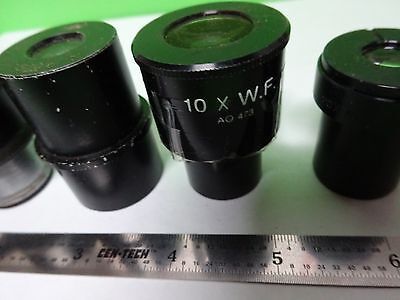 LOT 6 EA MICROSCOPE EYEPIECES ASSORTED OPTICS #W1-03