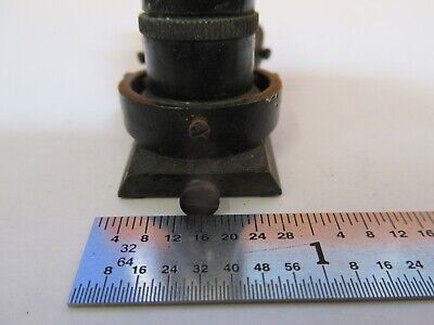 ANTIQUE BRASS STEREO OBJECTIVES OPTICS MICROSCOPE PART AS PICTURED &7B-B-80