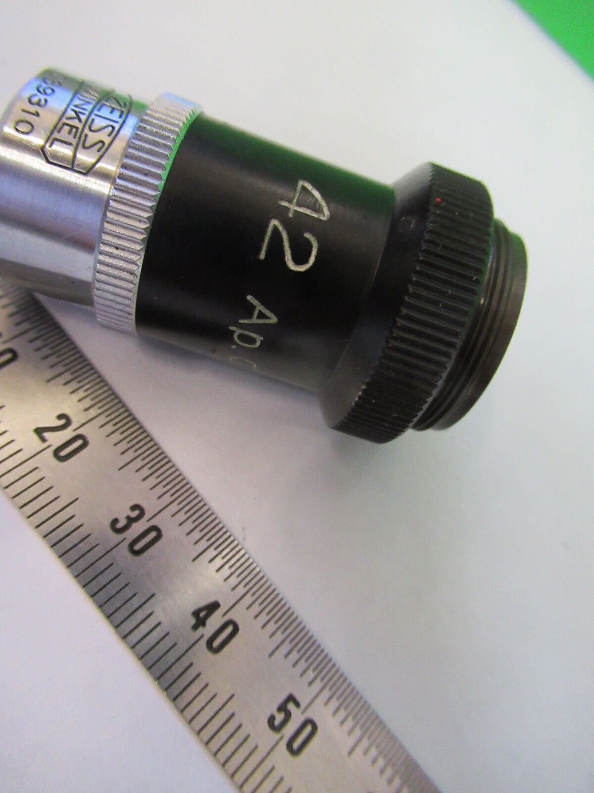 WINKEL ZEISS OBJECTIVE 42X OPTICS MICROSCOPE PART AS PICTURED &R3-B-24