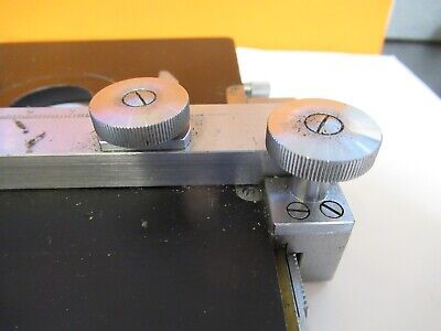 REICHERT AUSTRIA SPECIMEN XY STAGE TABLE MICROSCOPE PART AS PICTURED &1E-C-54