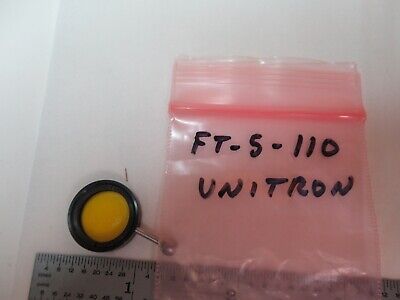 UNITRON YELLOW FILTER OPTICS MICROSCOPE PART AS PICTURED &FT-5-110