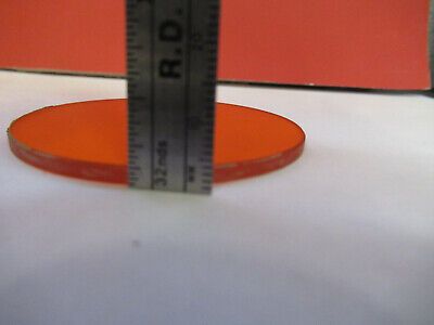 OPTICAL GLASS ORANGE FILTER OPTICS AS PICTURED &B9-FT-12