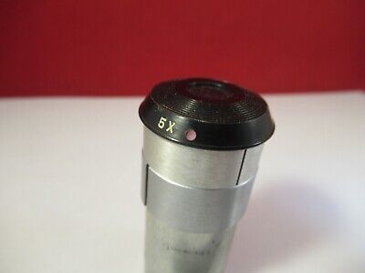 BAUSCH LOMB 5x EYEPIECE OPTICS MICROSCOPE PART as pictured &W2-A-74