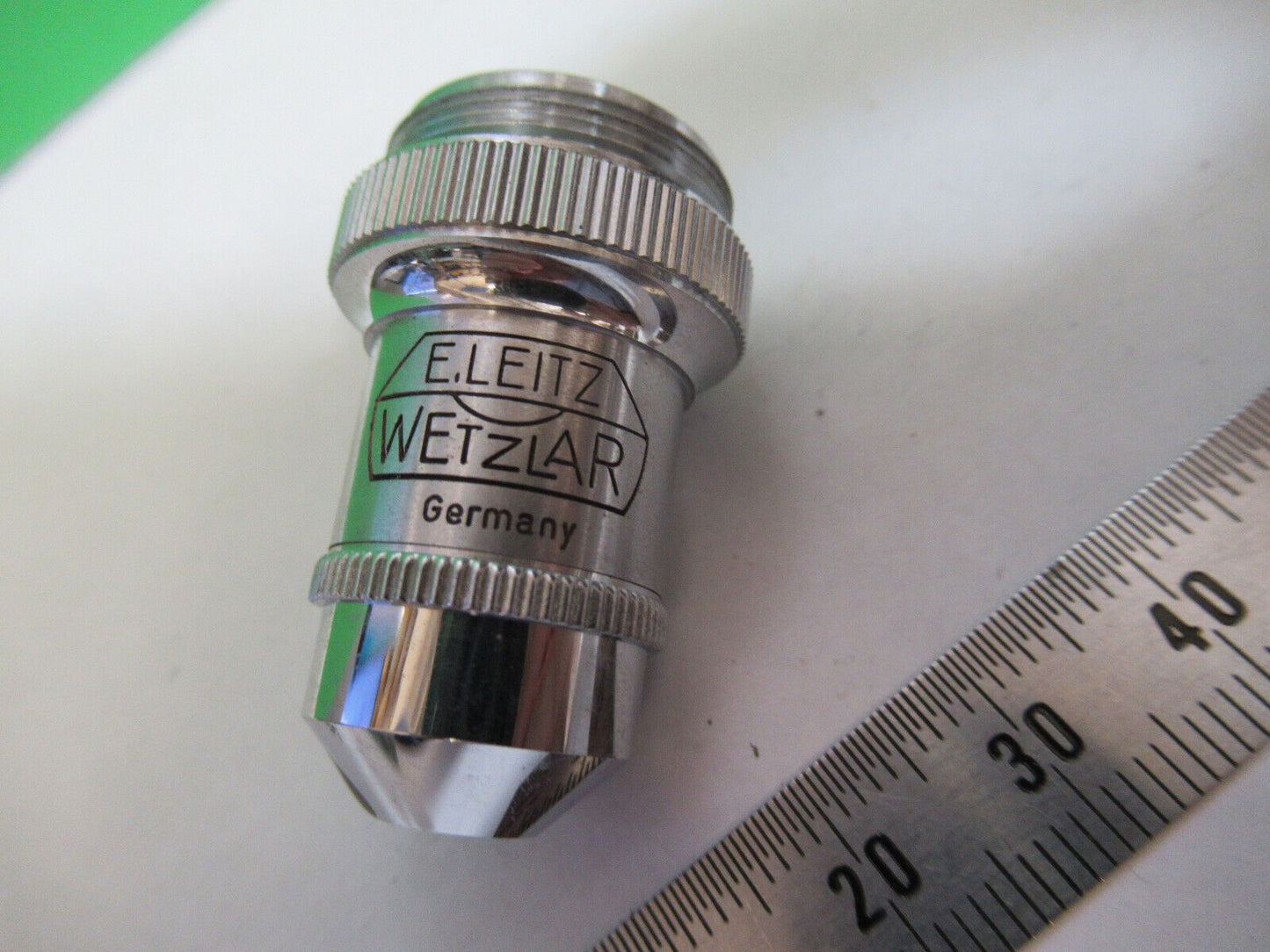 ERNST LEITZ GERMANY OBJECTIVE 10X "3"  MICROSCOPE PART AS PICTURED S8-A-02