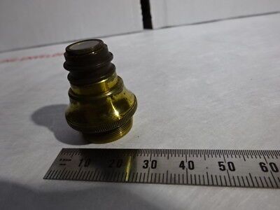 ANTIQUE 1880's BRASS MATTHEWS LONDON OBJECTIVE OPTICS MICROSCOPE PART &96-05