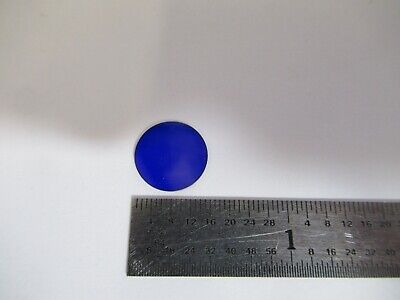 OPTICAL BLUE GLASS ROUND FILTER OPTICS AS PIC &A7-A-49