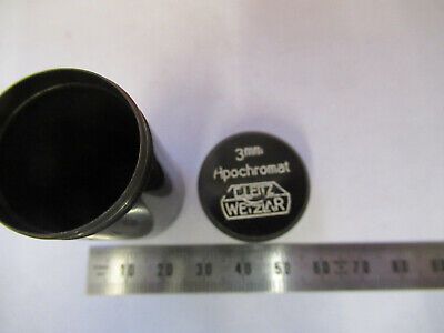 LEITZ WETZLAR EMPTY OBJECTIVE CANISTER BRASS MICROSCOPE PART AS PICTURED P9-A-65