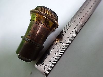 MICROSCOPE PART OBJECTIVE WATSON UK 1/6 VINTAGE OPTICS AS IS BIN#H7-A-15