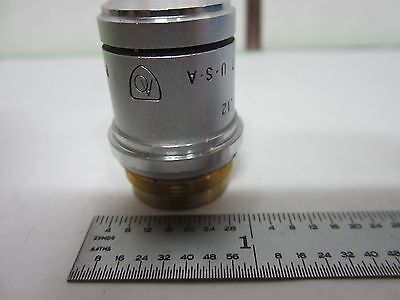 MICROSCOPE PART AO OBJECTIVE INFINITY AMERICAN 4X ACHRO OPTICS AS IS BIN#S2-34