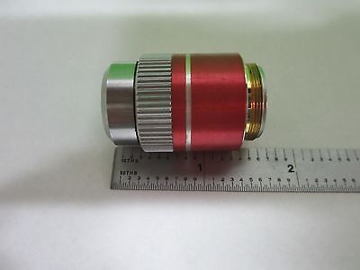 MICROSCOPE PART OBJECTIVE NPL FLUOTAR RED LEITZ GERMANY OPTICS AS IS BIN#T1-19