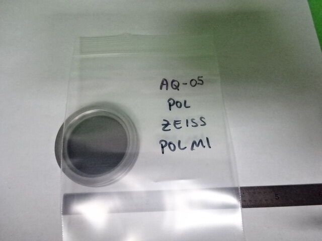 MICROSCOPE PART ZEISS GERMANY POLMI POLARIZER LENS POL OPTICS AS IS #AQ-05