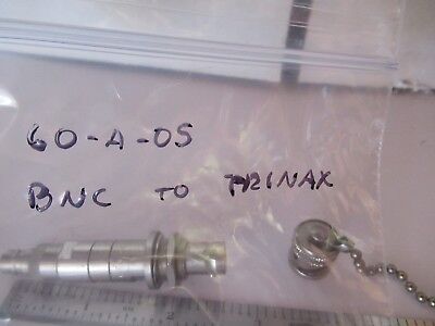 CONNECTOR ADAPTOR BNC to TRINAX RF MICROWAVE AS PICTURED #60-A-05