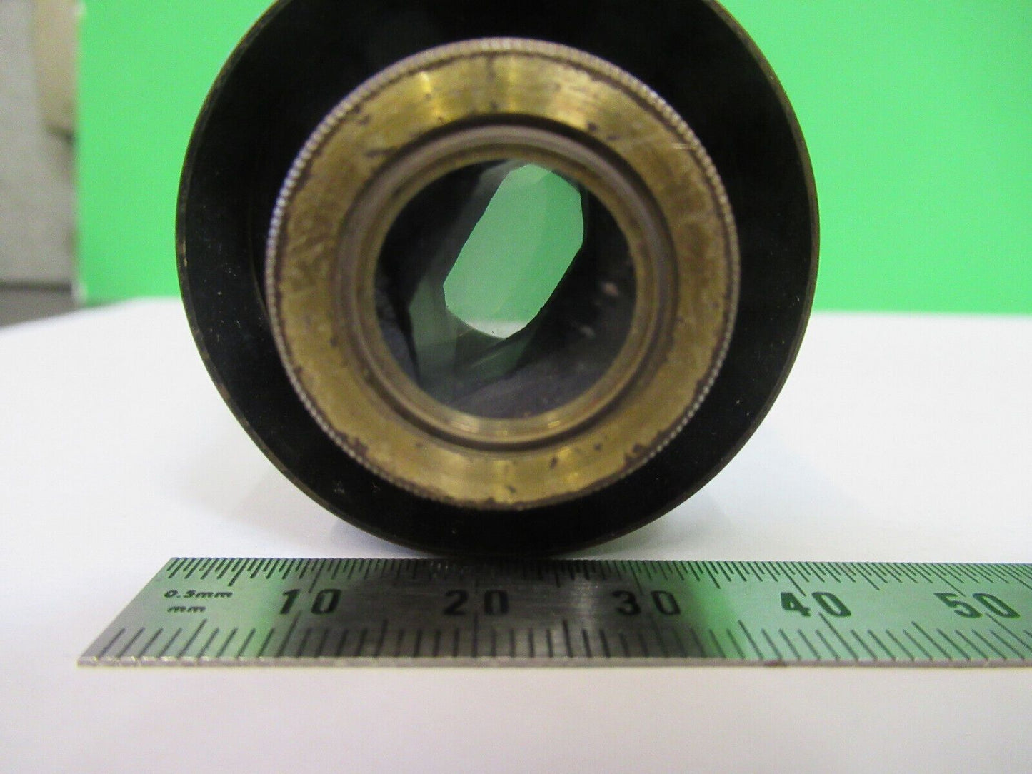 ANTIQUE BRASS C. BAKER LONDON LENS POLARIZER MICROSCOPE PART AS PICTURED Z7-A-32