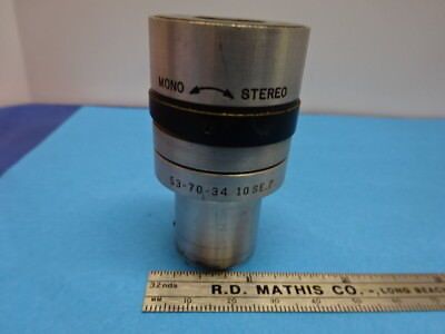 BAUSCH LOMB EYEPIECE OCULAR STEREO 537034 OPTICS MICROSCOPE PARTS AS IS &90-A-26