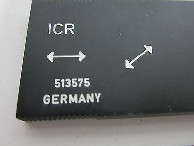 MICROSCOPE POLARIZER SLIDE LEITZ WETZLAR ICR 513575 delaminated OPTICS BIN#G5-51