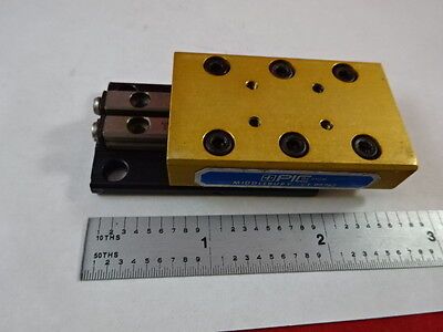 OPTICAL MINI STAGE SLIDE POSITIONING PIC OPTICS AS IS BIN#L9-B-20