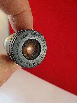 MICROSCOPE PART EYEPIECE OCULAR LEITZ GF 12.5X/18 GERMANY OPTICS AS IS #AO-19