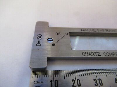 ANTIQUE NACHET FRANCE QUARTZ COMPENSATOR MICROSCOPE PART AS PICTURED &B6-FT-96