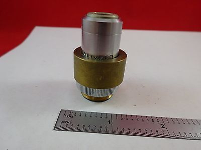 MICROSCOPE PART OBJECTIVE LEITZ L32X OPTICS AS IS BIN#K8-B-12