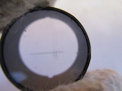 OPTICAL RETICLE GRATICULE MEASURING OPTICS MICROSCOPE PART AS PICTURED &19-B-36