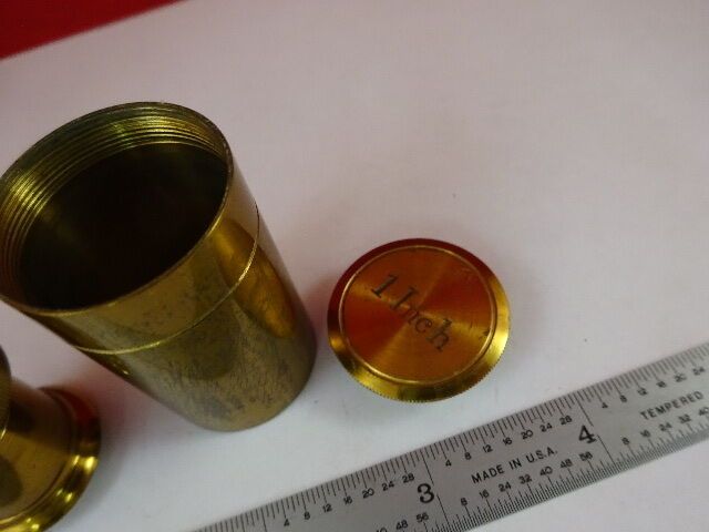 MICROSCOPE PART ANTIQUE BRASS WOLLASTON PRISM ENGLAND [DIRTY] OPTICS #C6-C-57