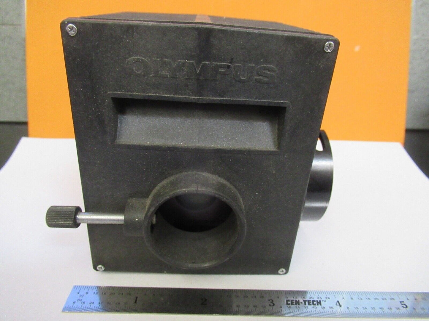 FOR PARTS EMPTY OLYMPUS JAPAN LAMP HOUSING MICROSCOPE PART AS PICTURED &36-FT-98