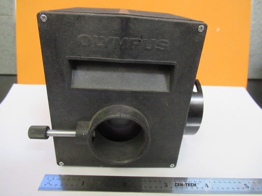 FOR PARTS EMPTY OLYMPUS JAPAN LAMP HOUSING MICROSCOPE PART AS PICTURED &36-FT-98