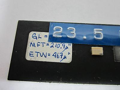 ROGER SHERMAN STANDARD PRECISION METROLOGY GAP 23.5 MICRONS OPTICS BIN#M8-08