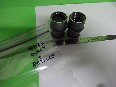 MICROSCOPE PART EYEPIECE  LOT 2 EA OLYMPUS G10X [dirty] OPTICS AS IS BIN#W1-22