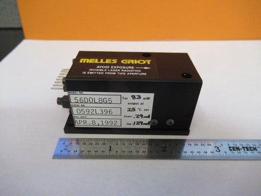 MELLES GRIOT DIODE LASER 80 MW OPTICS OPTICAL AS PICTURED &5K-A-01