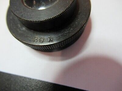 ANTIQUE BRASS MOUNTED LENS MICROSCOPE PART AS PICTURED #7B-B-124