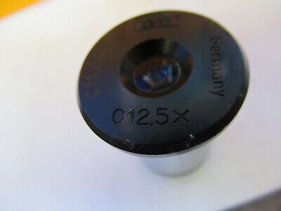 CARL ZEISS GERMANY 12.5X EYEPIECE LENS MICROSCOPE PART AS PICTURED &A2-FT-57