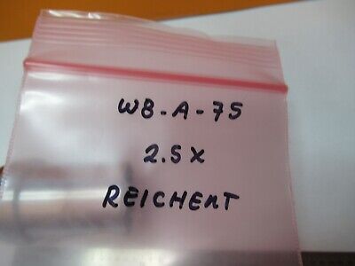 POLYVAR REICHERT AUSTRIA OBJECTIVE 2.5X IK MICROSCOPE PART AS PICTURE &W8-A-75