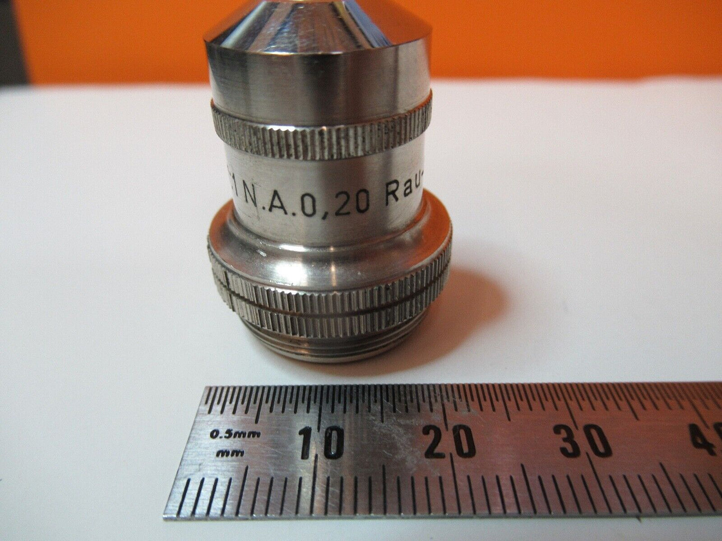 RAU OPTIK WETZLAR OBJECTIVE 7X MICROSCOPE PART OPTICS AS PICTURED &14-B-64