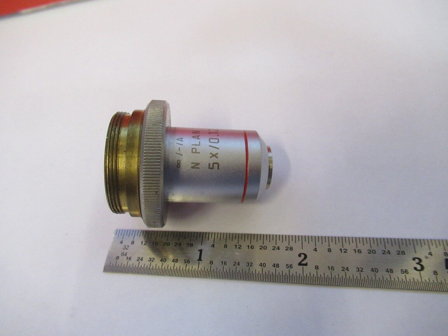 LEICA GERMANY 506087 5X INFINITY OBJECTIVE MICROSCOPE PART AS PICTURED &H6-A-28