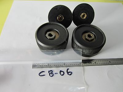 LOT 2 EA OPTICAL MICROSCOPE PART KNOBS ZEISS GERMANY OPTICS BIN#C8-06