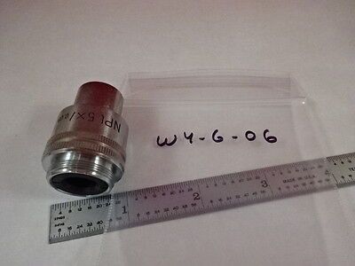 LEITZ WETZLAR GERMANY OBJECTIVE NPL 5X MICROSCOPE OPTICS AS IS BIN#W4-G-06