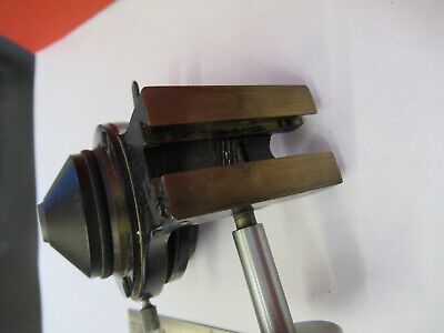 BAUSCH LOMB CONDENSER + IRIS HOLDER OPTICS MICROSCOPE PART AS PICTURED &P8-A-30