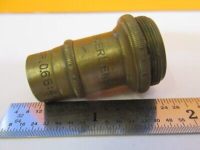 ANTIQUE BRASS SPENCER INCOMPLETE OBJECTIVE MICROSCOPE PART AS PICTURED &7B-B-29