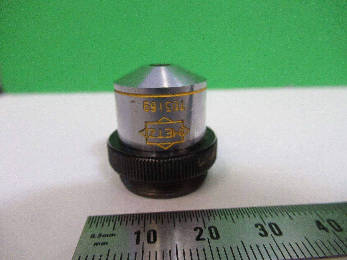 METZ  4X OBJECTIVE LENS MICROSCOPE PART AS PICTURED G5-A-99