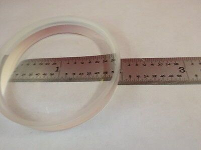 OPTICAL BI CONCAVE GLASS LENS 2" DIAMETER MIL SPEC LASER OPTICS AS IS #80-30