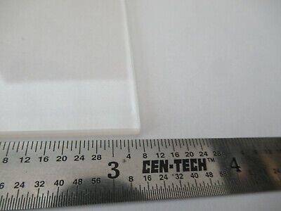 BEVELED GLASS PLATE STAGE MICROSCOPE PART AS PICTURED #F2-A-25